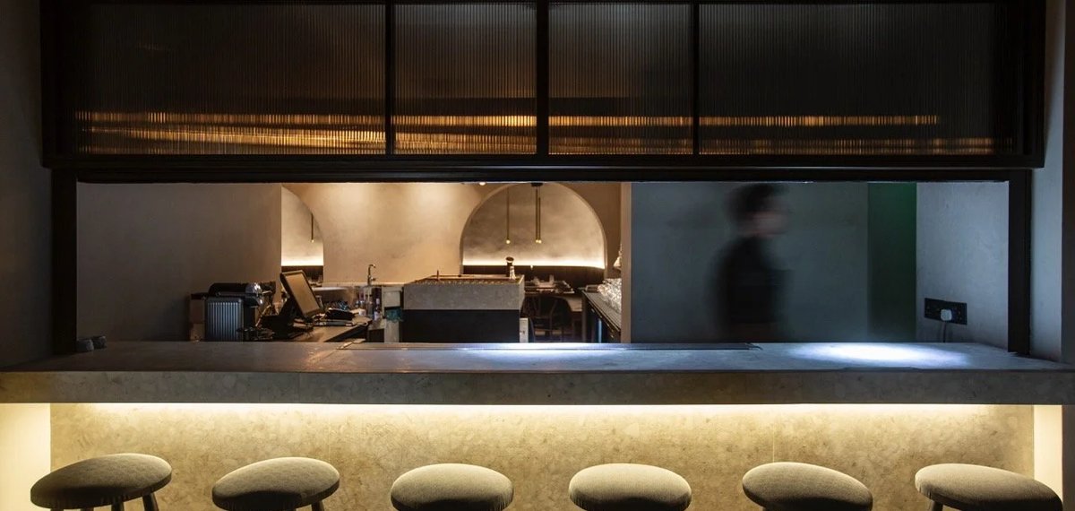 The bar counter at Tocayo, Nicosia